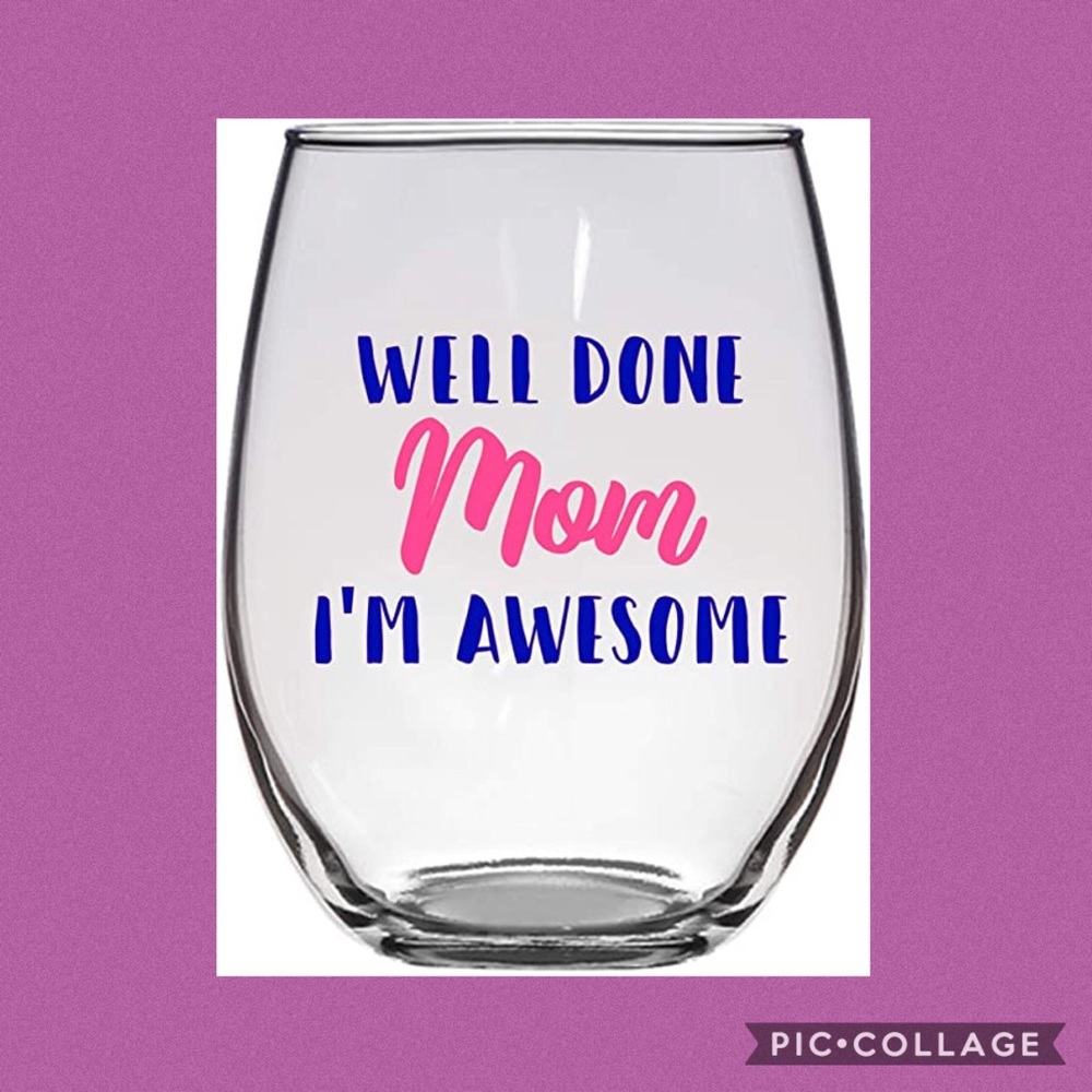 NWT Wine Glass for Mom - Picture 1 of 6